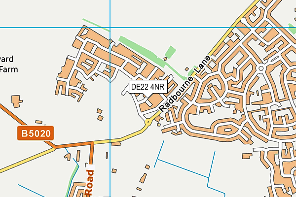 DE22 4NR map - OS VectorMap District (Ordnance Survey)