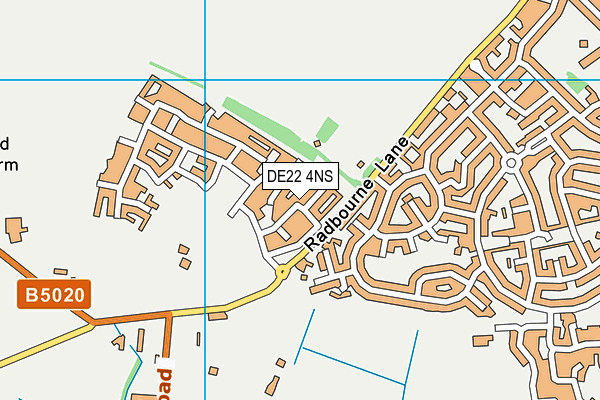 DE22 4NS map - OS VectorMap District (Ordnance Survey)