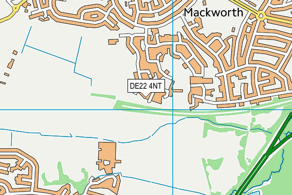 DE22 4NT map - OS VectorMap District (Ordnance Survey)