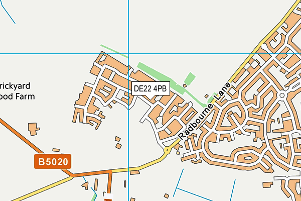 DE22 4PB map - OS VectorMap District (Ordnance Survey)