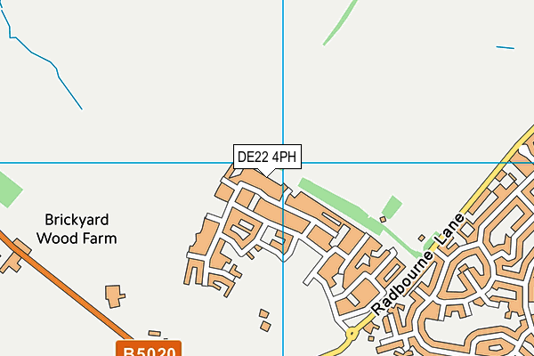 DE22 4PH map - OS VectorMap District (Ordnance Survey)