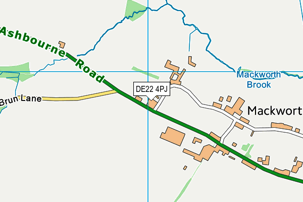 DE22 4PJ map - OS VectorMap District (Ordnance Survey)