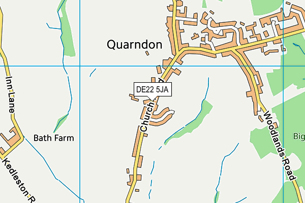 DE22 5JA map - OS VectorMap District (Ordnance Survey)