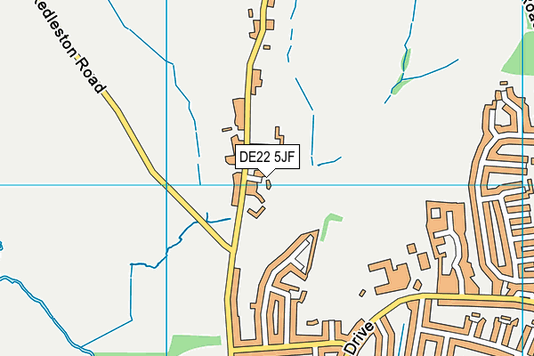 DE22 5JF map - OS VectorMap District (Ordnance Survey)