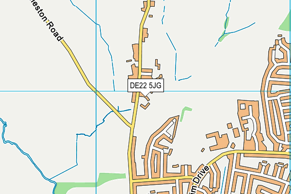DE22 5JG map - OS VectorMap District (Ordnance Survey)