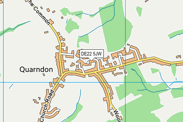 DE22 5JW map - OS VectorMap District (Ordnance Survey)