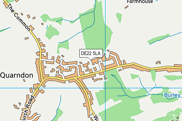 DE22 5LA map - OS VectorMap District (Ordnance Survey)