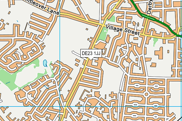 DE23 1JJ map - OS VectorMap District (Ordnance Survey)