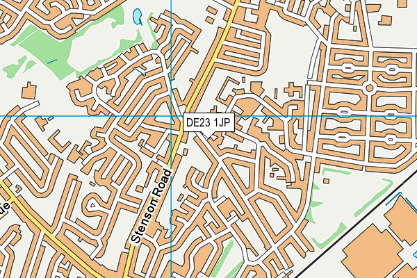 DE23 1JP map - OS VectorMap District (Ordnance Survey)