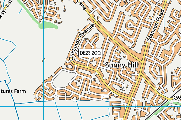 DE23 2QQ map - OS VectorMap District (Ordnance Survey)