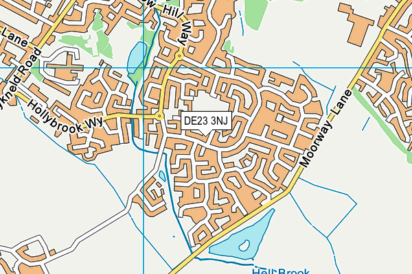 DE23 3NJ map - OS VectorMap District (Ordnance Survey)