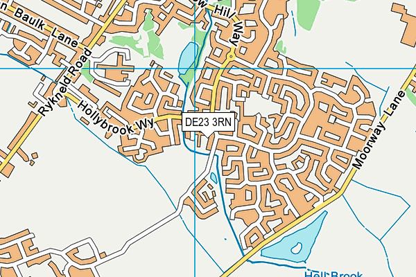 DE23 3RN map - OS VectorMap District (Ordnance Survey)