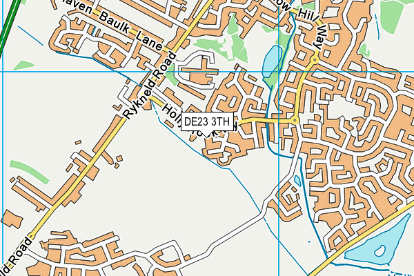 DE23 3TH map - OS VectorMap District (Ordnance Survey)