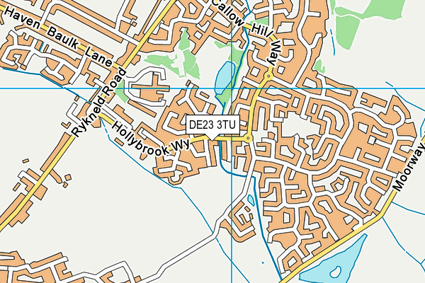 DE23 3TU map - OS VectorMap District (Ordnance Survey)