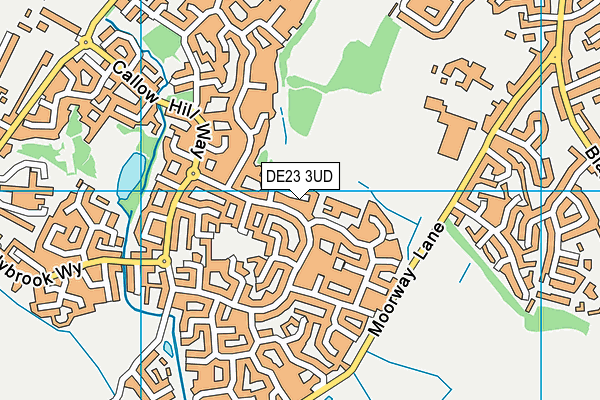 DE23 3UD map - OS VectorMap District (Ordnance Survey)