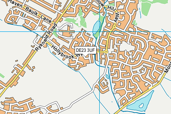 DE23 3UF map - OS VectorMap District (Ordnance Survey)