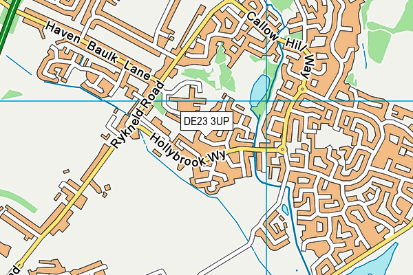 DE23 3UP map - OS VectorMap District (Ordnance Survey)