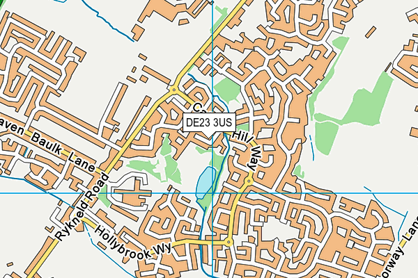 DE23 3US map - OS VectorMap District (Ordnance Survey)