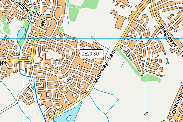 DE23 3UT map - OS VectorMap District (Ordnance Survey)