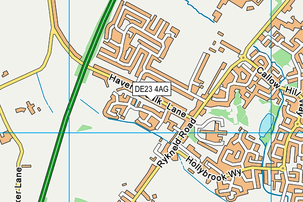 DE23 4AG map - OS VectorMap District (Ordnance Survey)