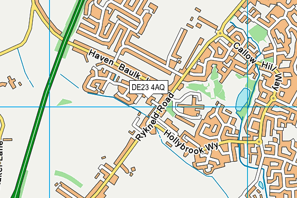 DE23 4AQ map - OS VectorMap District (Ordnance Survey)