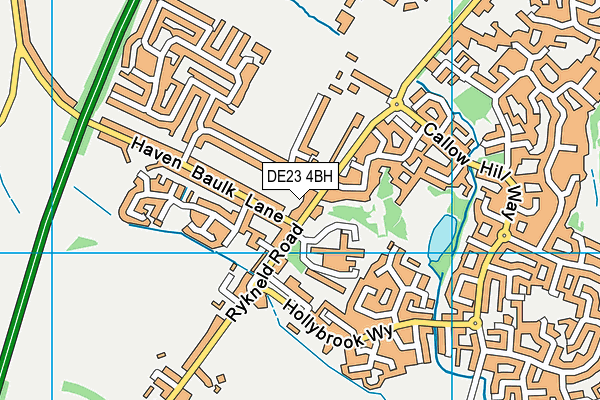 DE23 4BH map - OS VectorMap District (Ordnance Survey)