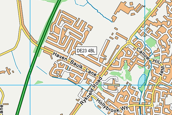DE23 4BL map - OS VectorMap District (Ordnance Survey)