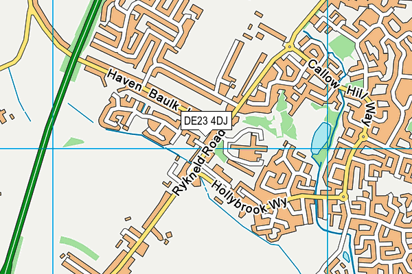 DE23 4DJ map - OS VectorMap District (Ordnance Survey)