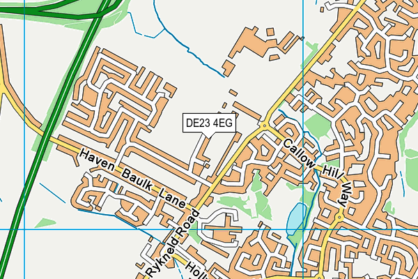 DE23 4EG map - OS VectorMap District (Ordnance Survey)