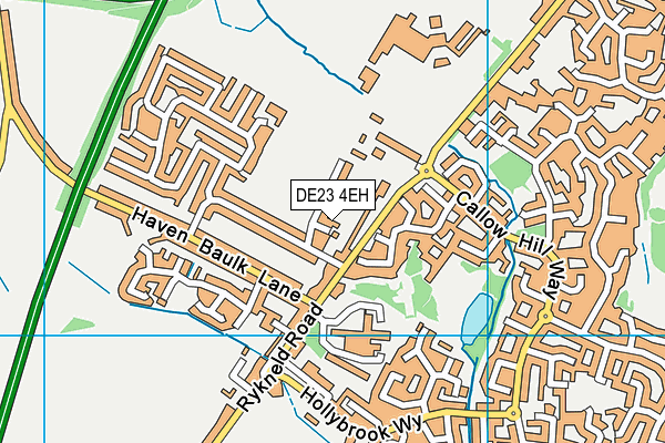 DE23 4EH map - OS VectorMap District (Ordnance Survey)