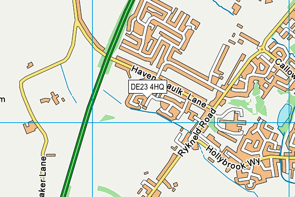 DE23 4HQ map - OS VectorMap District (Ordnance Survey)