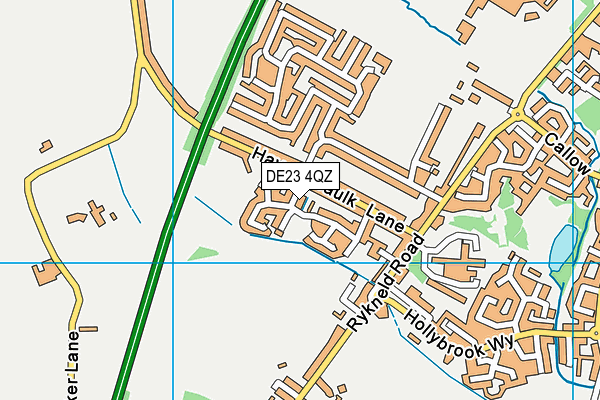 DE23 4QZ map - OS VectorMap District (Ordnance Survey)