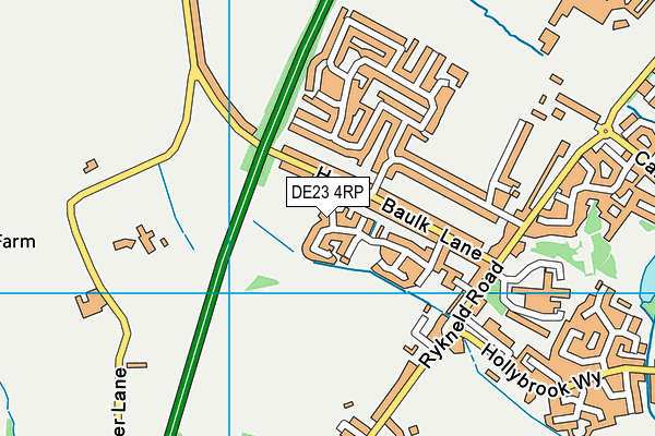 DE23 4RP map - OS VectorMap District (Ordnance Survey)