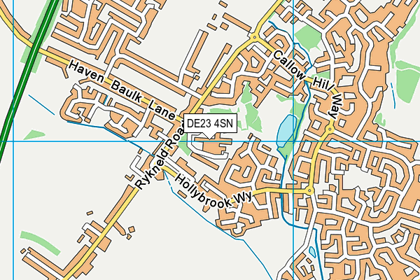 DE23 4SN map - OS VectorMap District (Ordnance Survey)