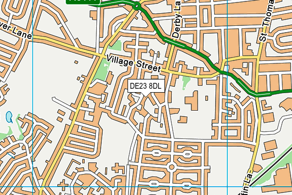 DE23 8DL map - OS VectorMap District (Ordnance Survey)