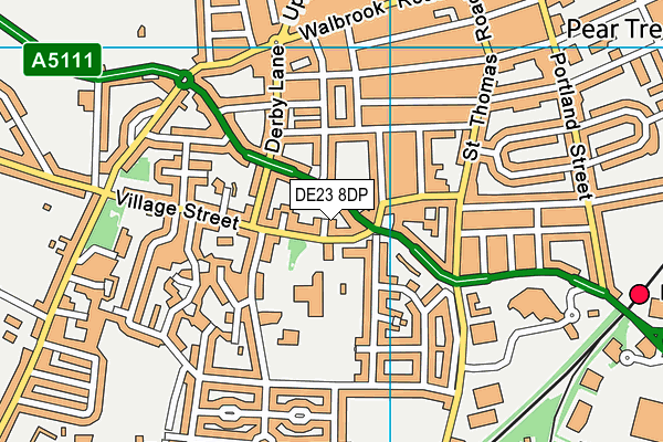 DE23 8DP map - OS VectorMap District (Ordnance Survey)
