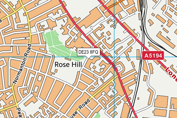 Rosehill Infant and Nursery School map (DE23 8FQ) - OS VectorMap District (Ordnance Survey)