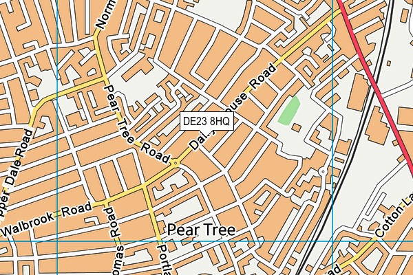 DE23 8HQ map - OS VectorMap District (Ordnance Survey)