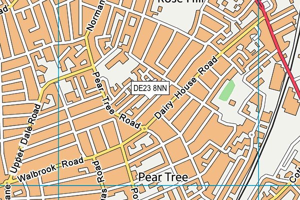 DE23 8NN map - OS VectorMap District (Ordnance Survey)