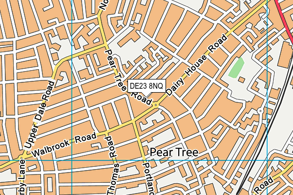 DE23 8NQ map - OS VectorMap District (Ordnance Survey)