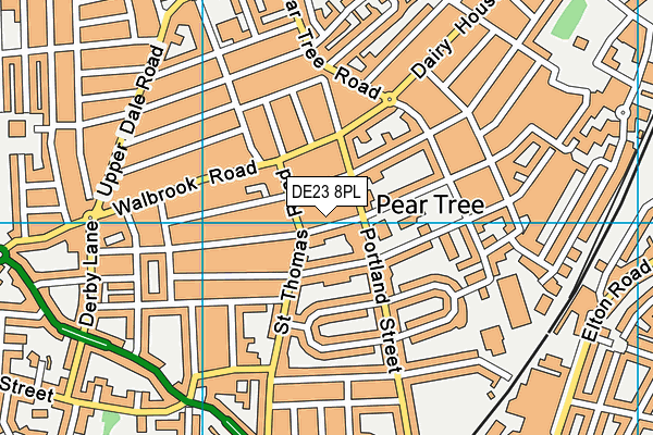 DE23 8PL map - OS VectorMap District (Ordnance Survey)