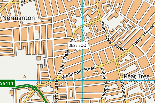 DE23 8QQ map - OS VectorMap District (Ordnance Survey)