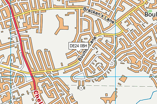 DE24 0BH map - OS VectorMap District (Ordnance Survey)