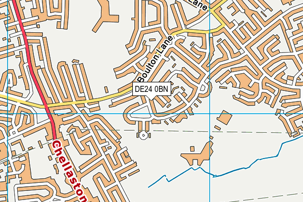 DE24 0BN map - OS VectorMap District (Ordnance Survey)