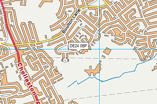 DE24 0BP map - OS VectorMap District (Ordnance Survey)