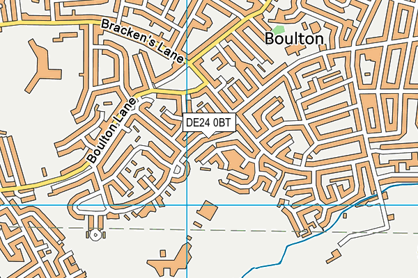 St Martins School map (DE24 0BT) - OS VectorMap District (Ordnance Survey)