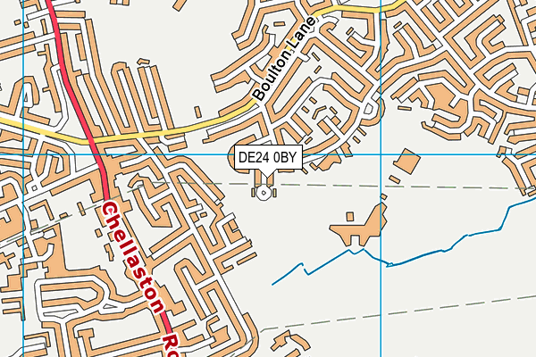 DE24 0BY map - OS VectorMap District (Ordnance Survey)