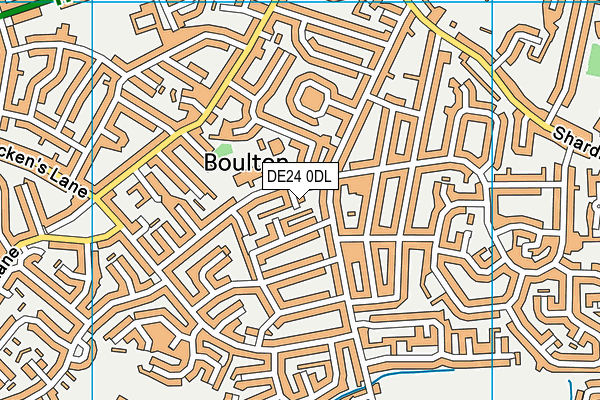 DE24 0DL map - OS VectorMap District (Ordnance Survey)