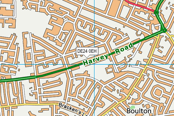 DE24 0EH map - OS VectorMap District (Ordnance Survey)