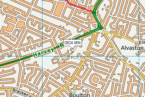 DE24 0EN map - OS VectorMap District (Ordnance Survey)